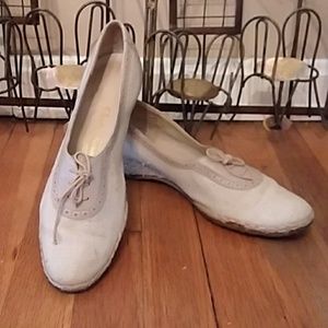 Vtg Salvatore Ferragamo Womens Shoes Burlap